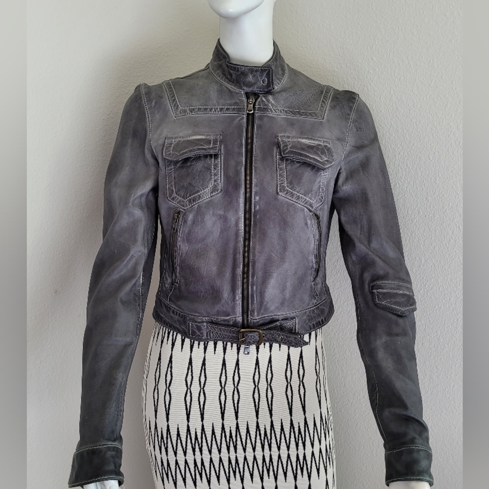 BLUR Moto/Biker Leather Jacket